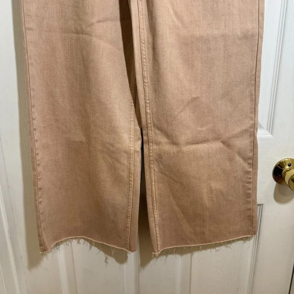 NWT Oat New York High Rise Wide Leg Rose Pink Jean - Picture 4 of 16